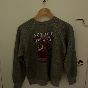 Vintage 1982 NFC CHAMPS RedSkins Grey Super Bowl XVII Men’s Sweater